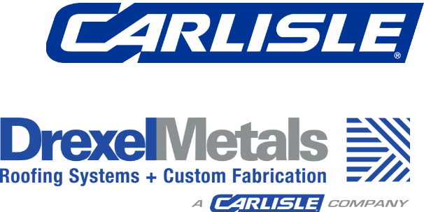CertainTeed, Carlisle, and Drexel Metals logos