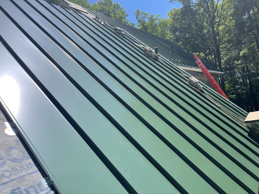 Metal Roof Installation by Chris Battaini Roofing