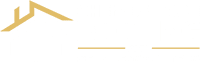 Chris Battaini Roofing - Gold and white logo with two roof-like shapes above the words Avalon Management Group, Inc. on a transparent background.