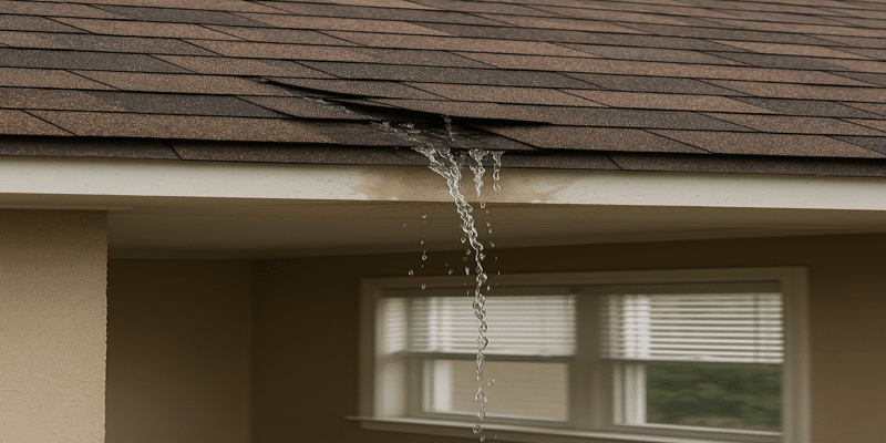 damaged fascia board from water infiltration - installing drip edge on existing metal roof